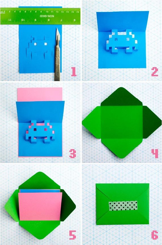 space inv pop up card